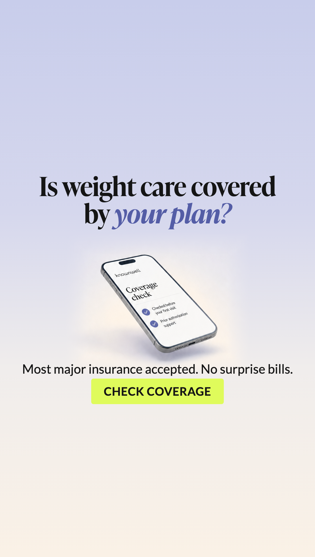 14. Coverage check: is weight care covered by your plan